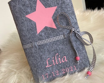 U-Hefthülle / U-Heft Untersuchungsheft Hülle Cover Impfpass Geburt Baby Taufe Geschenk persönliches personalisiertU-Hefthülle / U-Heft