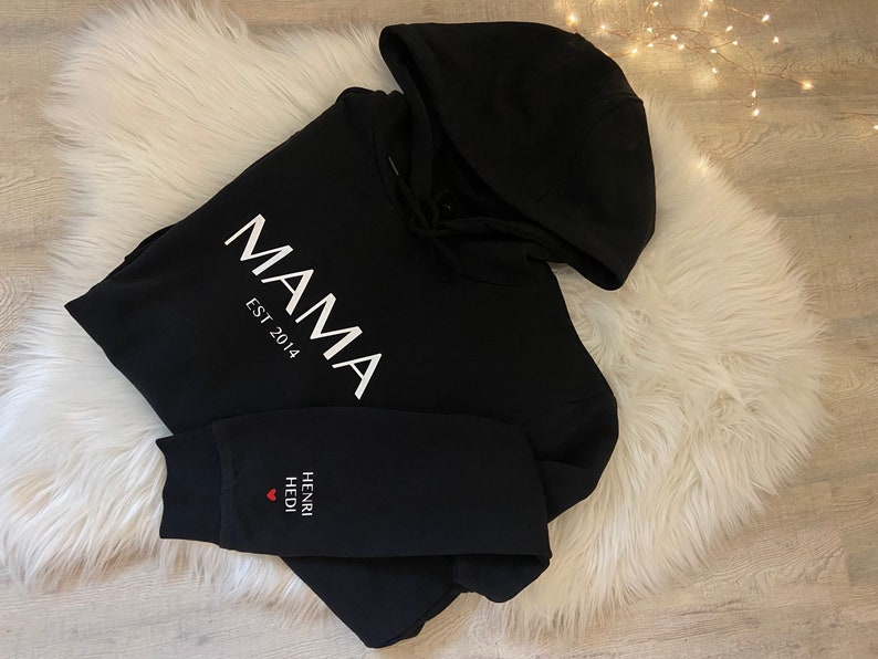 Hooded sweater hoodie personalized individual sweater gift personally mom kids image 7