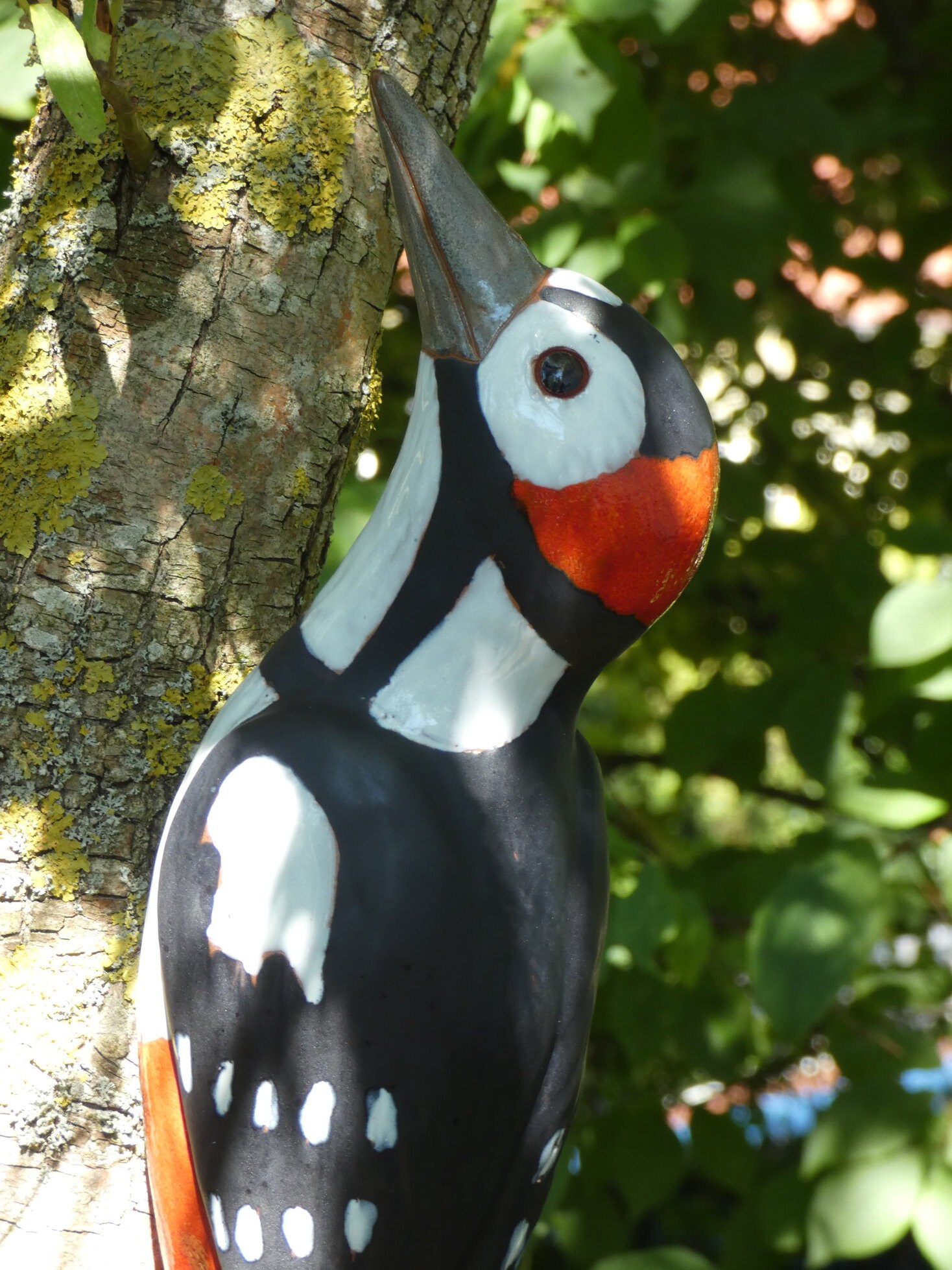 Buntspecht aus Keramik frostsicher Unikat Vogel Specht | Etsy