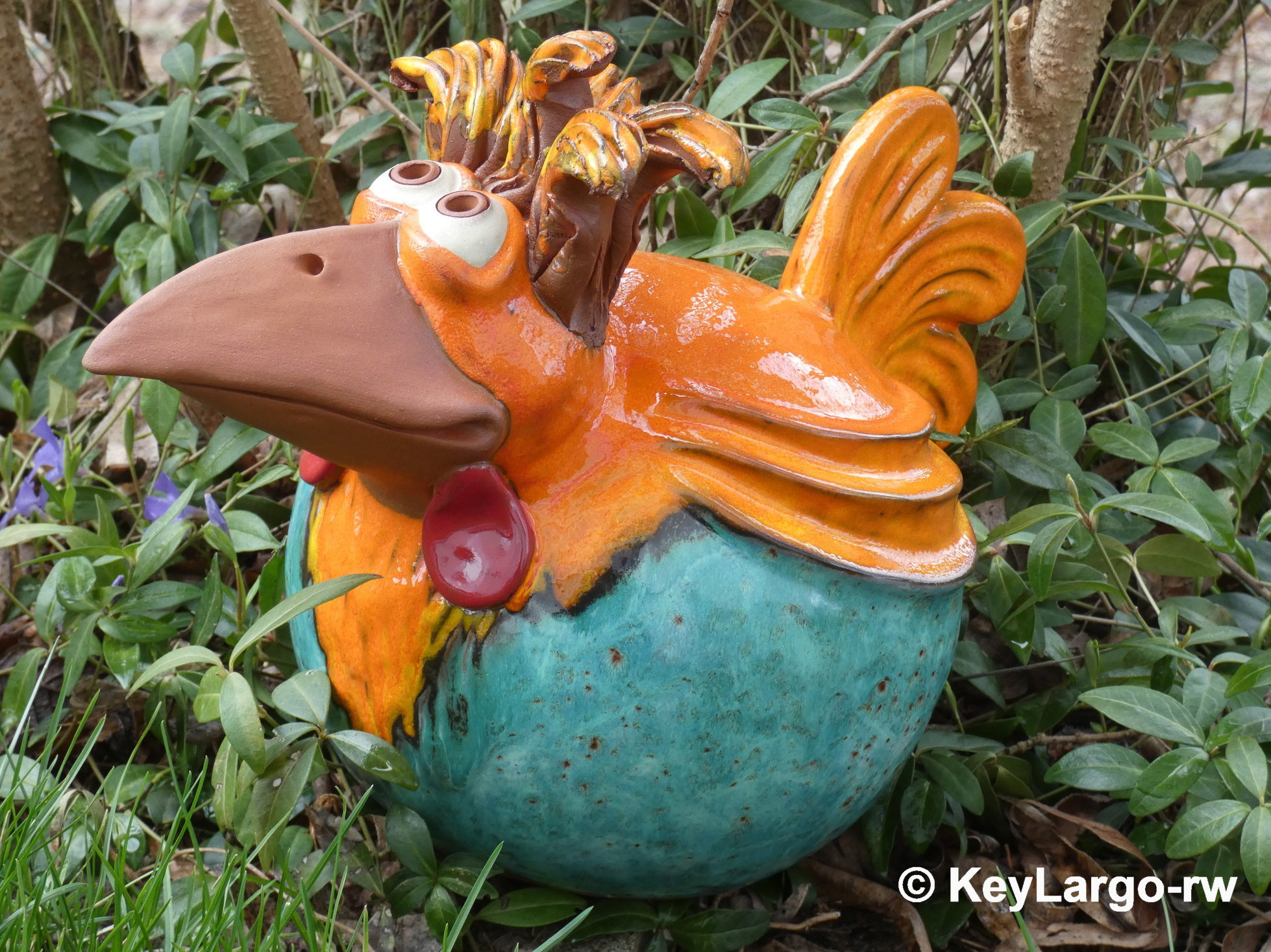 Ornement d'oeil de tige d'espion de jardin de 4 pièces, sculpture