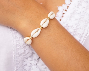 Shell bracelet, bracelet made of shells, shell jewelry, shell jewelry, bracelet with shells, white shells, beach jewelry