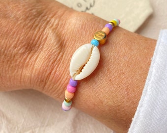 Shell bracelet, bracelet made of shells, beach jewelry, shell jewelry, shell jewelry, white shells, beach jewelry, summer jewelry, shells