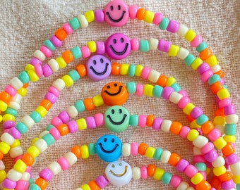 Bracelet colorful smiley with gift card you are simply the best, choice of colors, bracelet with card, delicate bracelet, personalized bracelet