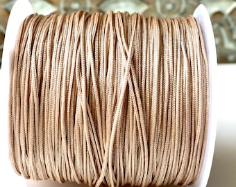 10m Makramee Band 0,7mm(0,20EUR/m) beige Makramee Garn Schmuckband