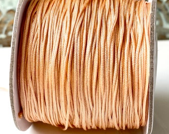 5 m Makramee Band 0,7mm (0,20EUR/m) peach Makramee Garn Schmuckband