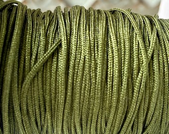 5m Makramee Band 0,7mm (0,20EUR/m) grün Makramee Garn Schmuckband