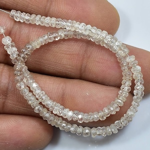 Natural Multi Zircon Rondelle Faceted Beads 3-3.50mm Semi Precious Beads , 8&quot; Strand ...b1614