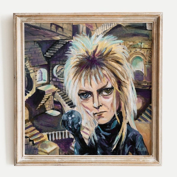 Labyrinth Jareth The Goblin King Printable, David Bowie Art Print, Digital Download