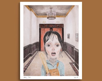 Wendy Torrance Pencil Drawing Art Print: The Shining Fan Art