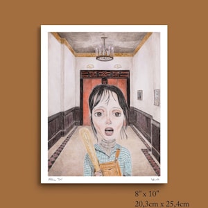 Wendy Torrance Print, The Shining, Shelley Duvall Poster, Kunstdruck, Bleistiftzeichnung, Fan Art