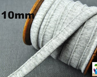1m Kordel Baumwolle Stärke 5mm 10mm Naturkordel Cords Band grau weich Kordel für Jacken Hoodie Kinderbekleidung