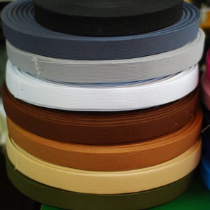 Gummiband 

20mm
schwarz
grau
hellgrau
weiß
dunkelbraun
rehbraun
beige
khaki
