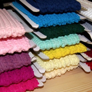 Bommelband Pom Pom Borte 1mm/5mm Dekoband für Schultüten Kissen Textilien basteln dekorieren nähen Meterware schwarz grau pink rot grün blau