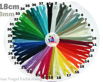 Cremalleras Invisibles No.3 No Separables, 45 Cm