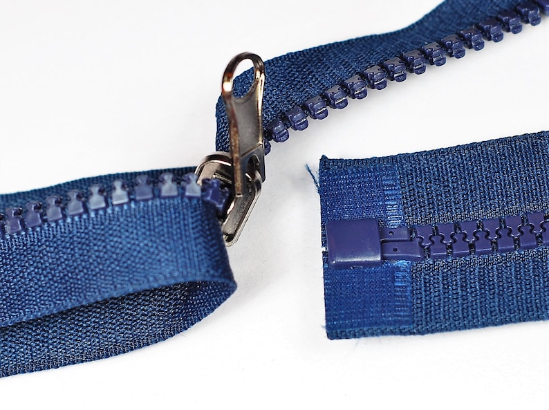 Reißverschluss teilbar wendbar 40cm dunkelblau