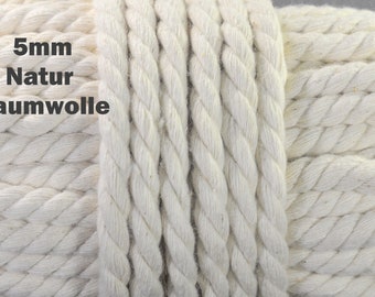 1 m 3 m 5 m 10 m cord cotton thickness 5 mm natural cord cords ribbon beige or red soft cord for jackets hoodie children's clothing macrame cord