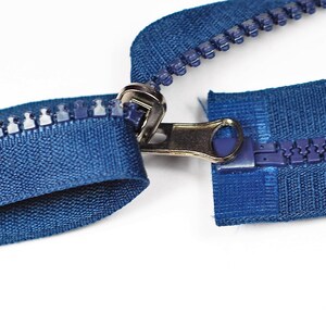Reißverschluss teilbar wendbar 40cm dunkelblau