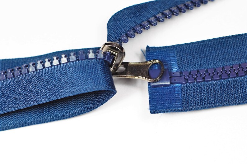 Reißverschluss teilbar wendbar 40cm dunkelblau