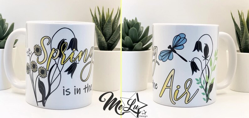 Plotterdatei 
 Blumen Frühling Schmetterling Libelle Sofortdownload svg png jpg dxf Clipart Vektorgrafik