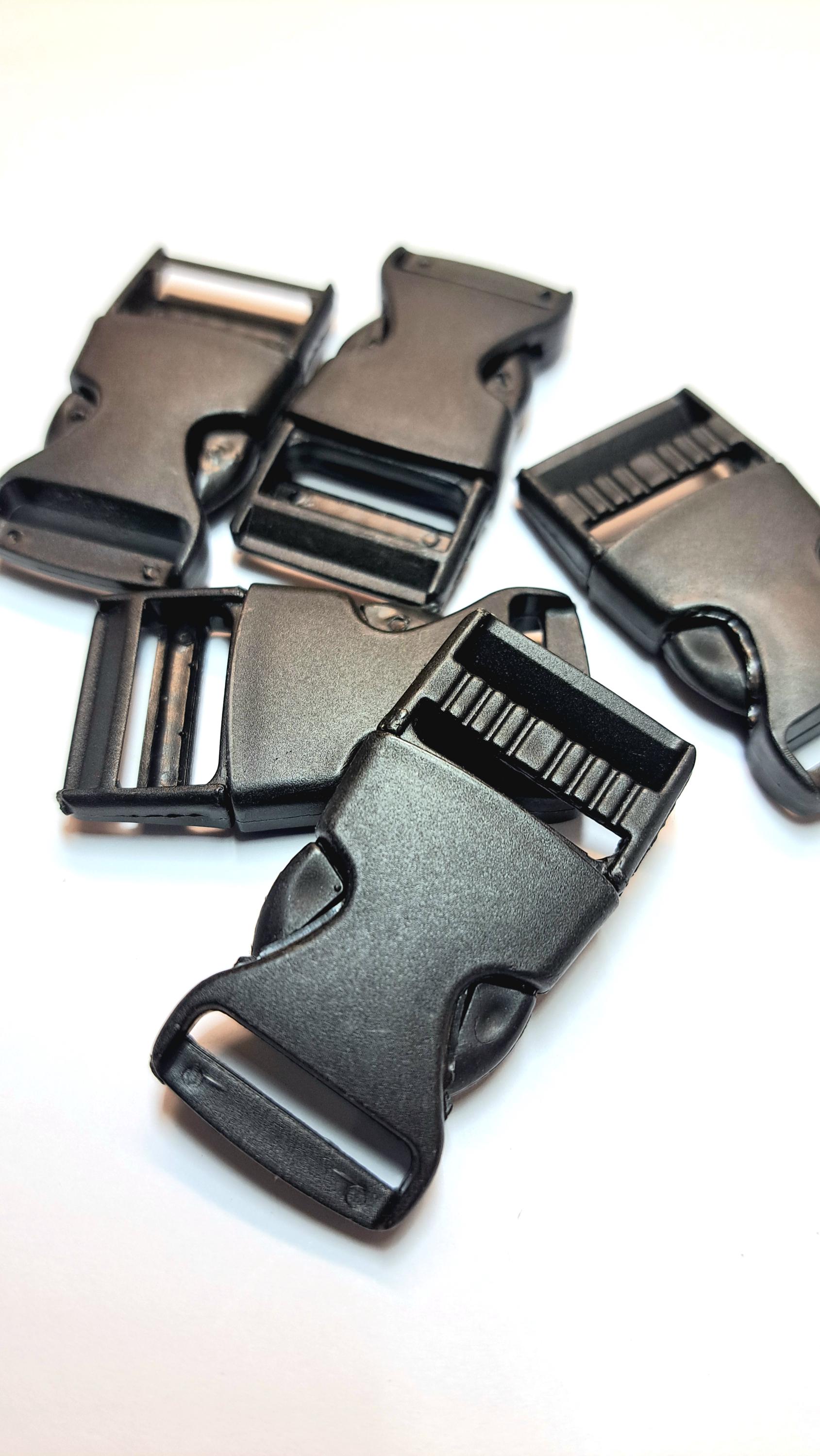 【お客】 Steckschnalle Klickverschluss 20mm schwarz weiss für