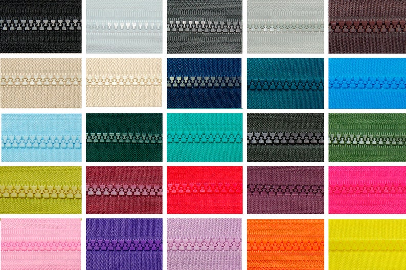 Reißverschluss Zipper teilbar 70cm Kunststoffzahn 5mm Num5 Jackets zipper divisible 60 c plastic tooth 5mm Num 5 25 colors on offer Zip Bild 3