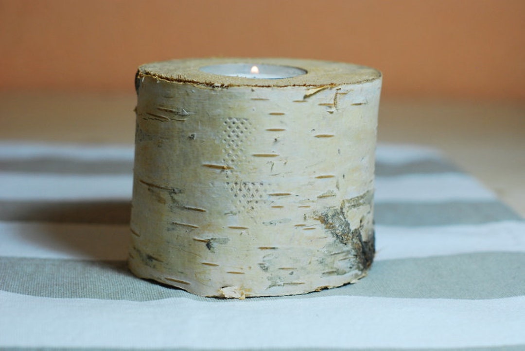 Teelichter Holz Holzdeko Windlicht Holz, rustic decor, Teelichthalter ...
