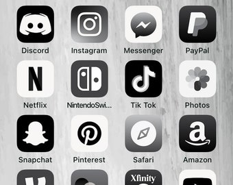 Pastel Aesthetic Iphone Ios14 App Icons 36 App Pack Etsy - black aesthetic app icons roblox