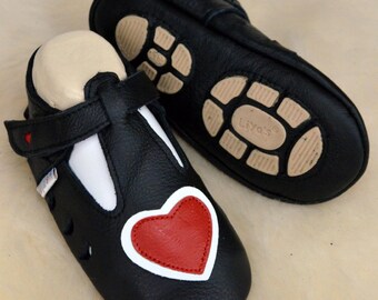 Liya/'s Lederpuschen Hauschuhe Kitaschuhe mit Vollgummi Stegosaurus in beige