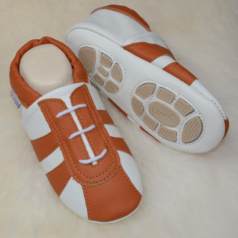 Liya's slippers with rubber sole 678 Sportlook3 in white/ochre yellow image 1