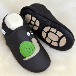 Liya&#39;s slippers with rubber sole - #670 snail in brown