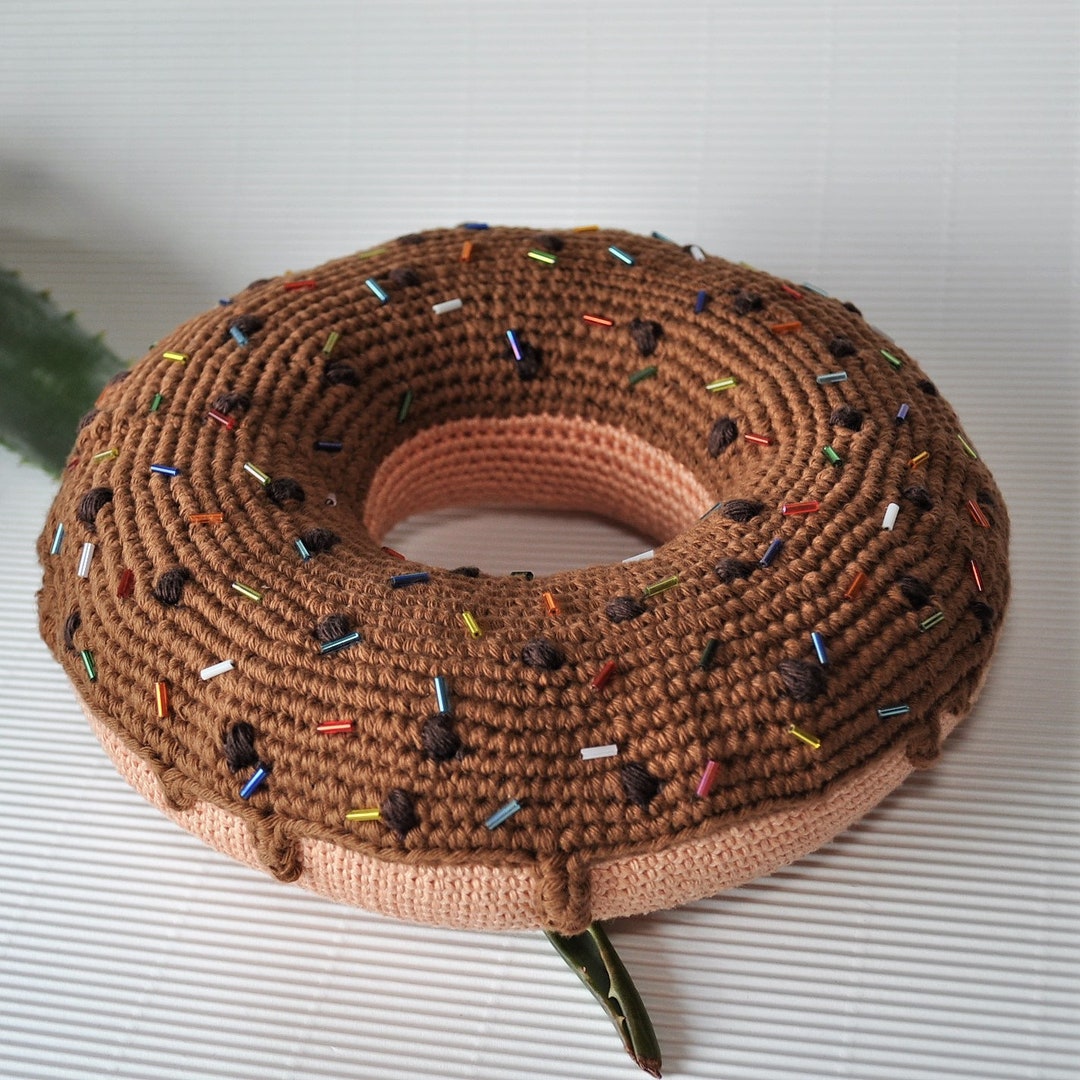 TOYMIS Gehäkelter Donut - 7,8cm Positives Plüschtier Mit Karte