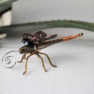 fantasy insect* Unique decorative object insect dragonfly in steampunk style