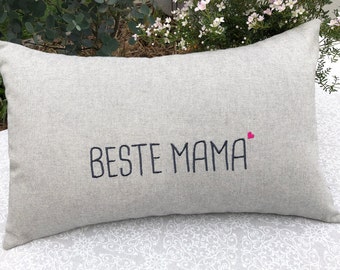 Kissen "Beste Mama" bestickt