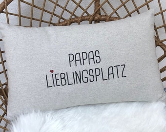 Lieblingsplatz - Kissen personalisiert mit dem Namen deiner Wahl