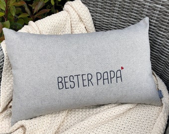 Kissen "Bester Papa" bestickt