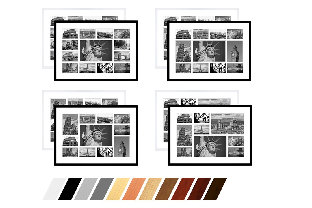 Koop Fotolijst Desire Zilver 20x30 cm - Passe-partout Wit 10x20 cm hier