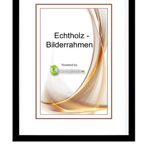 Bilderrahmen Plano aus Echtholz mit echtem Glas, ab 10x15 cm, 13x18 , 15x20 , A4 , bis 40x60 cm, schwarz weiß natur hellgrau dunkelbraun Bild 5