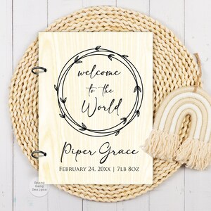 Nouveau cadeau pour bébé | Cadeau personnalisé pour bébé | Idée cadeau personnalisée pour les nouveaux parents | Cadeau baby shower | Cadeau souvenir pour bébé | Livre de souvenirs pour bébé