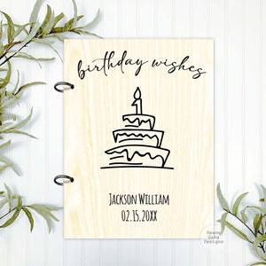 1st Birthday Card Holder Personalized w/ name | Card Keeper Album for Birthday | Baby Scrapbook | 1st Birthday Decor | Birthday Keepsake Boy
