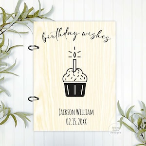 First Birthday Boy Card Holder Personalized | Card Keeper Album for Birthday | Baby Scrapbook | 1st Birthday Decor | Birthday Keepsake Boy