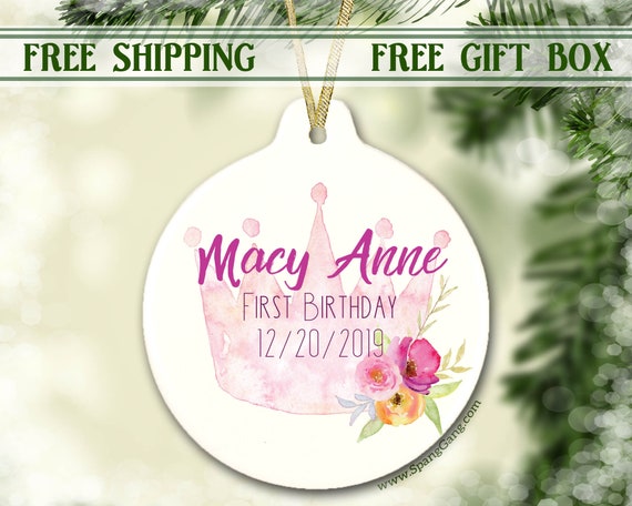 First Birthday Keepsake Gift Girl 1st Birthday Gift First Etsy