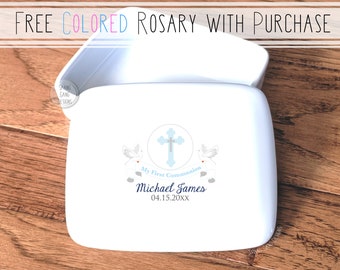 Godchild Gift | Personalized First Communion Gift | Religious Milestone Gift | Treasure Box | First Communion Gift | 1st Communion Gift Idea