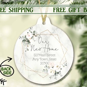 Realtor Closing Gift for Buyer | Real Estate Closing Gift | Personalized Housewarming Gift | Custom Address Gift | New Address Gifts Buyer