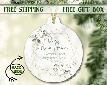 Realtor Closing Gift for Buyer | Real Estate Closing Gift | Personalized Housewarming Gift | Custom Address Gift | New Address Gifts Buyer