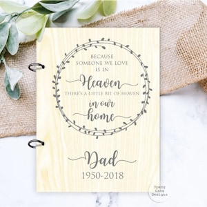 Porte-cartes en bois personnalisé | Perte d'êtres chers ou d'animaux de compagnie | Support mémoire pour cartes de sympathie | Rangement pour cartes | Cadeau personnalisé pour un ami