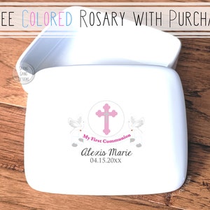 First Communion Gift | Holy Communion | Confirmation | Keepsake Box | Treasure Box | Personalized Baptism Gift | Custom Christening Gift
