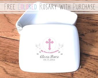 First Communion Gift | Holy Communion | Confirmation | Keepsake Box | Treasure Box | Personalized Baptism Gift | Custom Christening Gift
