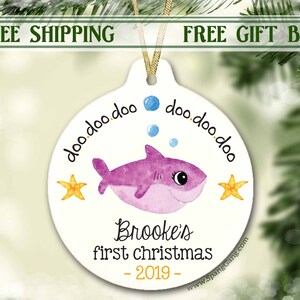 Babys erste Weihnachtsverzierung | 1. Weihnachtsgeschenk für Mädchen | Baby-Dusche-Geschenk | frisch Mama Papa | 1.Feiertag Ornament