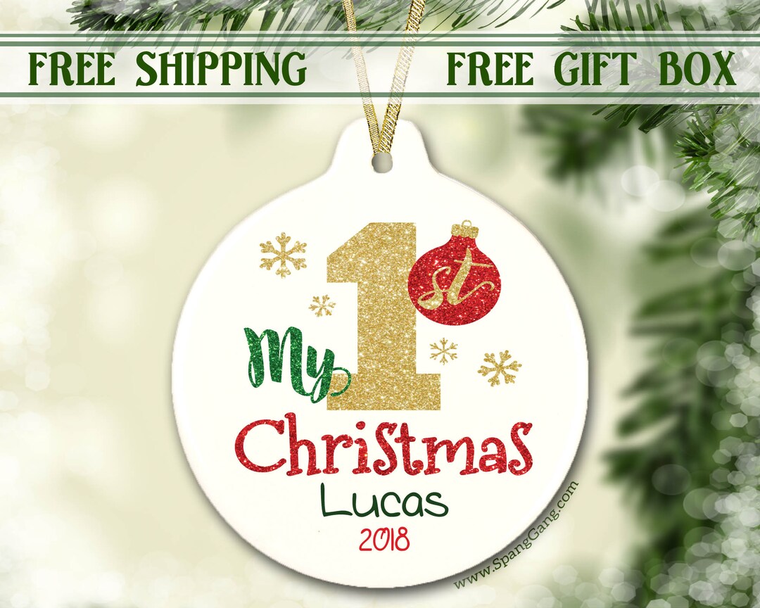 My First Christmas Ornament 1st Christmas Baby Girl Ornament Baby Boy
