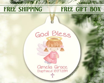 Addobbo personalizzato per battesimo per bambina / Regalo personalizzato per battesimo per bambina / Regalo di battesimo / Regalo di battesimo per bambina / Regalo per figlioccia